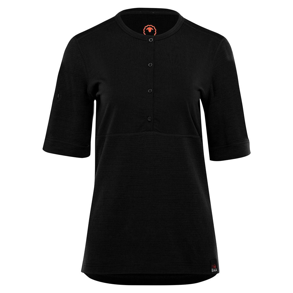 Womens 180 SS Hiking Top (Black)