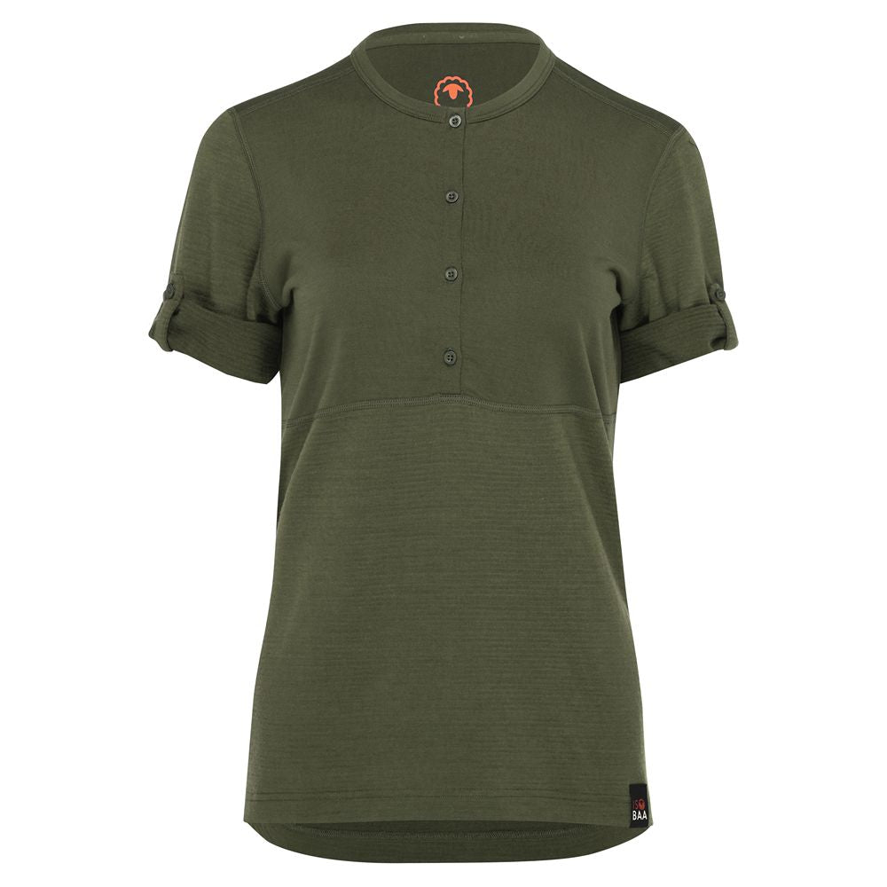Womens 180 SS Hiking Top (Olive)