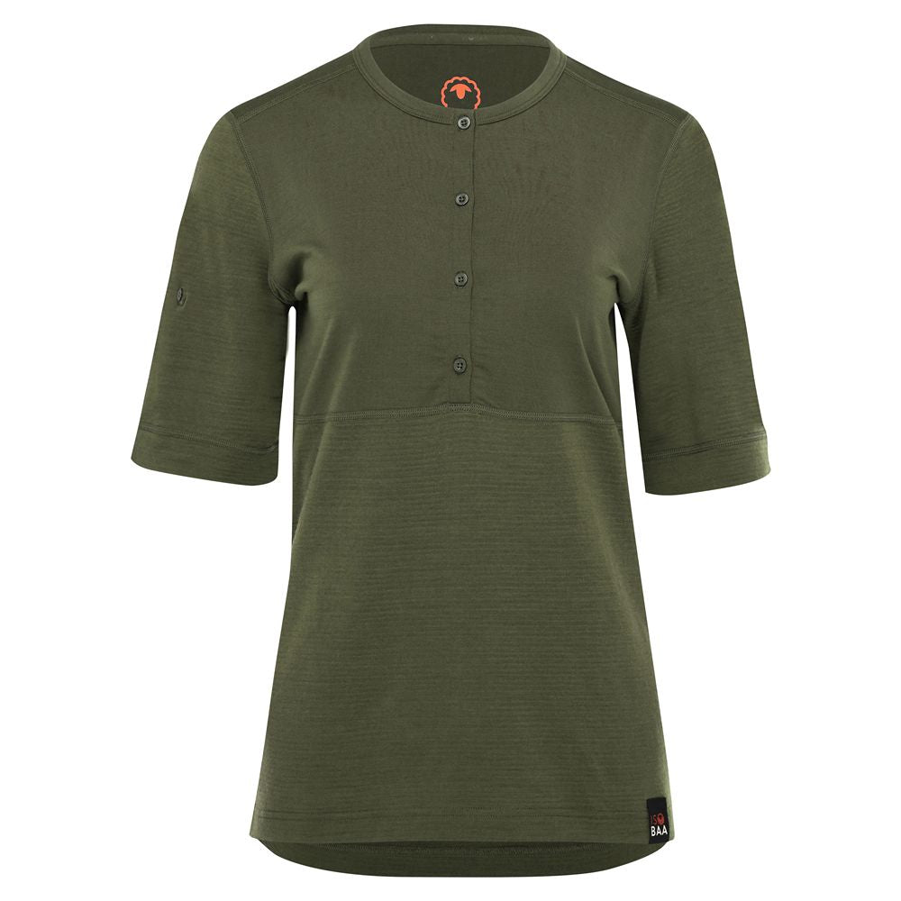 Womens 180 SS Hiking Top (Olive)