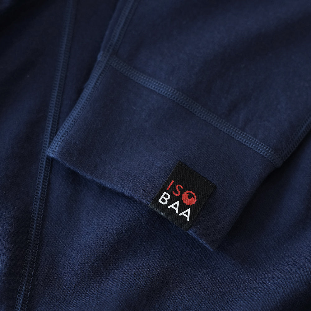 Isobaa Womens Merino 260 Lounge Cuffed Joggers (Navy/Smoke)
