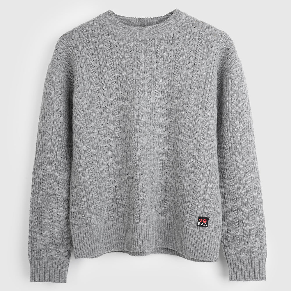 Womens Clover Merino Crew Sweater (Heather)