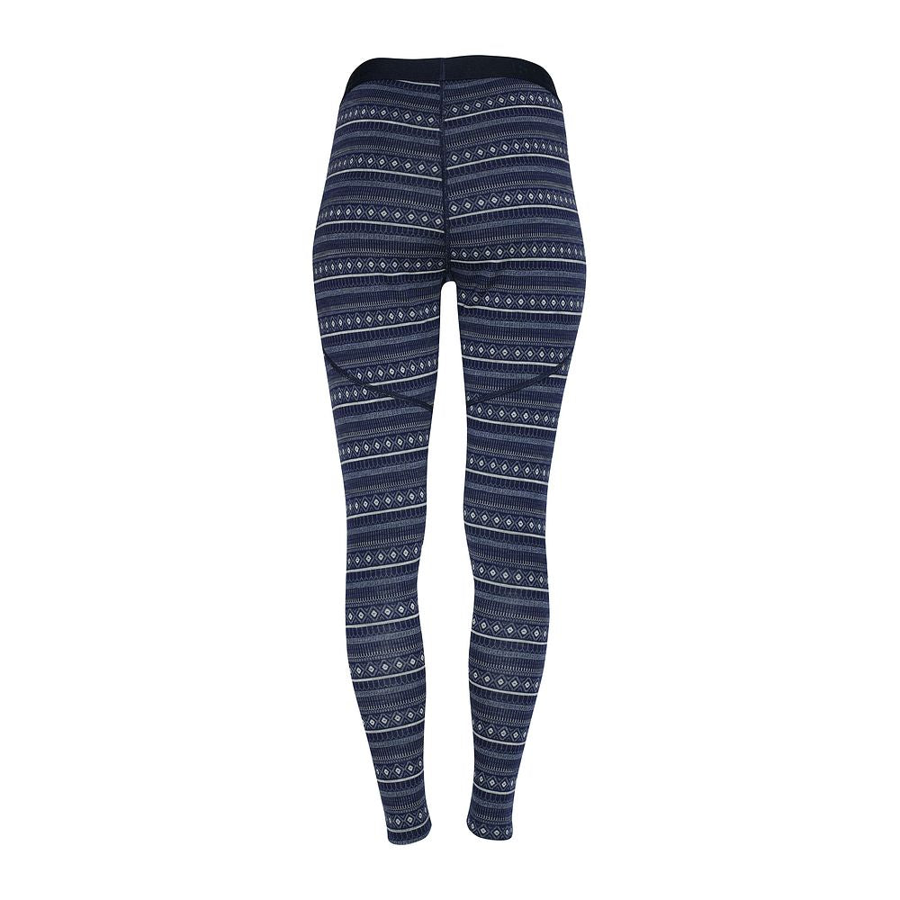 Womens Merino Blend 250 Fairisle Jacquard Tights (Navy/Denim/Agave)