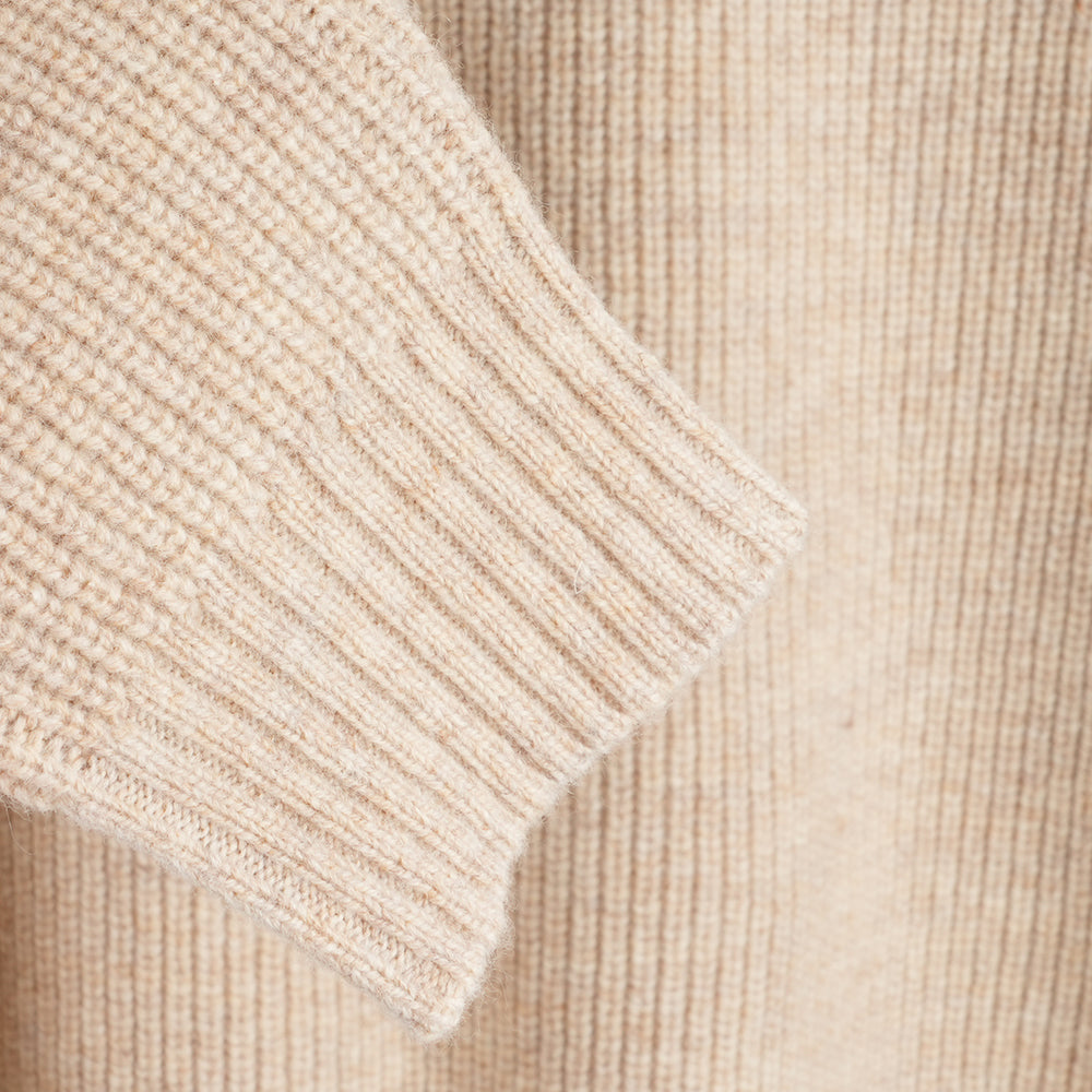 Womens Herdwick Merino Crew Sweater (Oatmeal)