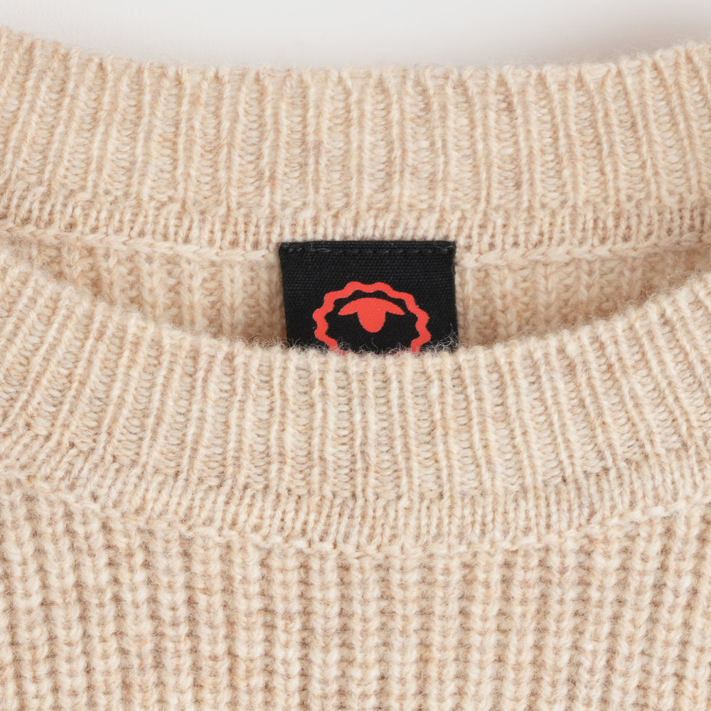 Womens Herdwick Merino Crew Sweater (Oatmeal)