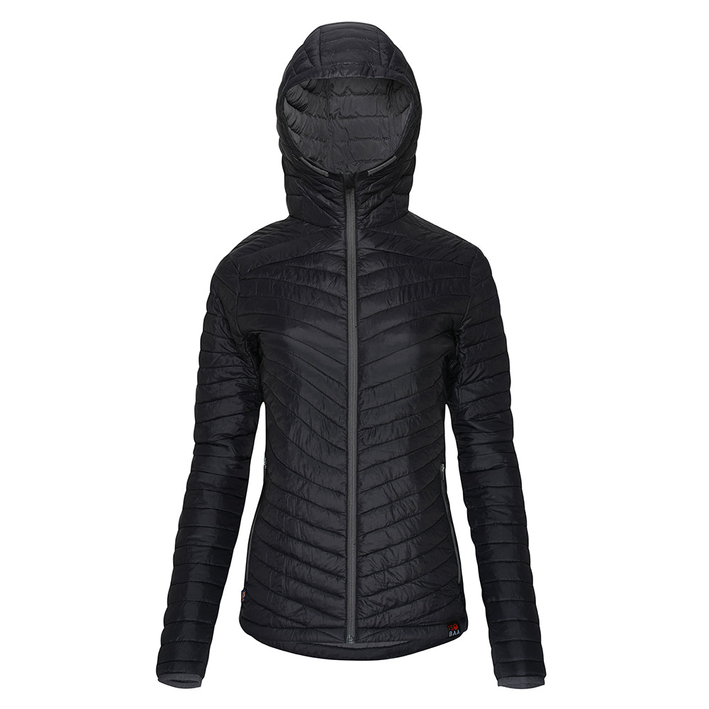 Isobaa Womens Merino Wool Insulated Jacket (Black/Smoke)