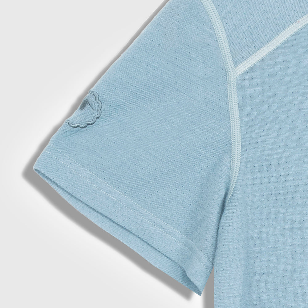 Womens Merino 150 Active Blend Short Sleeve Crew (Lagoon)