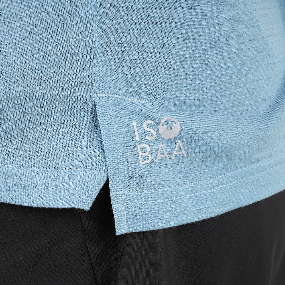 Womens Merino 150 Active Blend Short Sleeve Crew (Lagoon)
