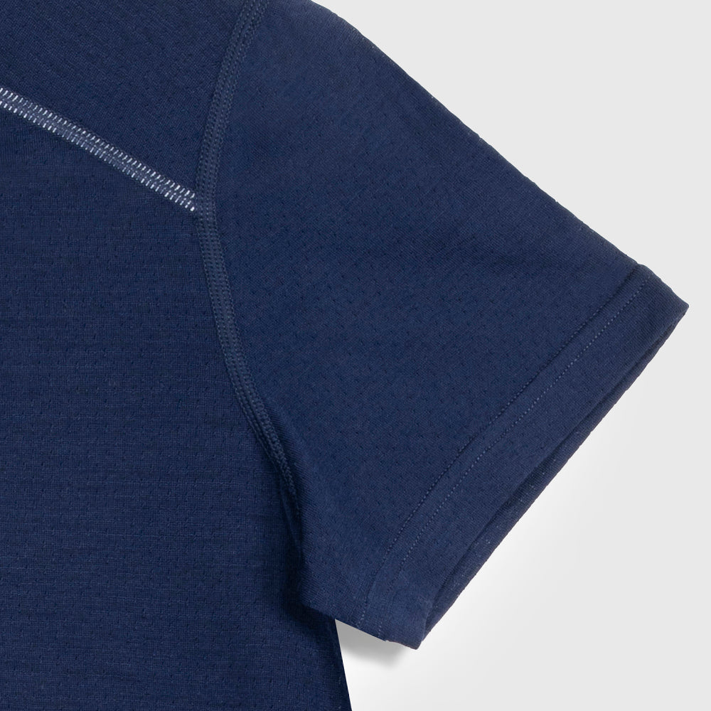 Womens Merino 150 Active Blend Short Sleeve Crew (Navy)