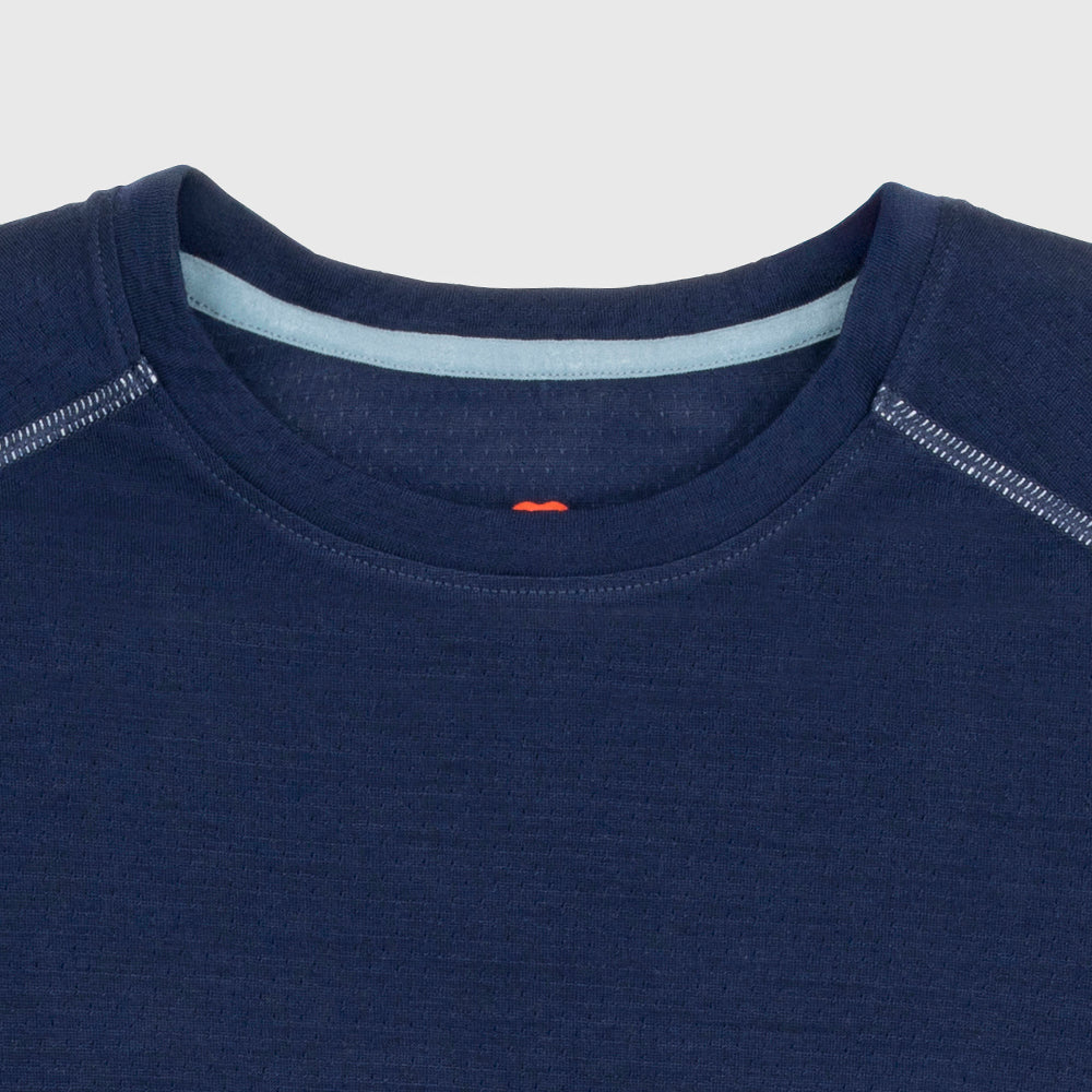 Womens Merino 150 Active Blend Short Sleeve Crew (Navy)