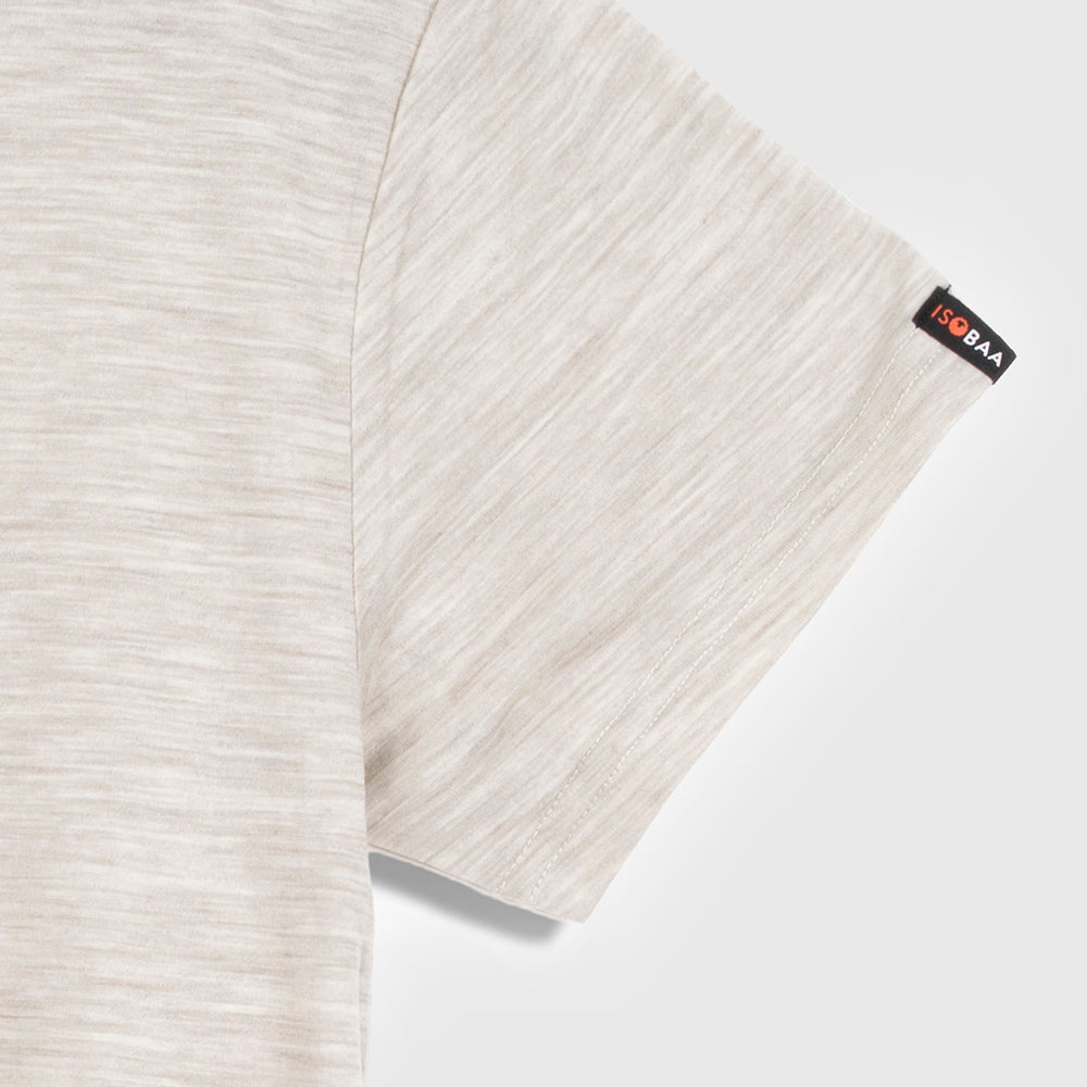Womens Merino 150 Camping Relaxed Tee (Jute/Olive)