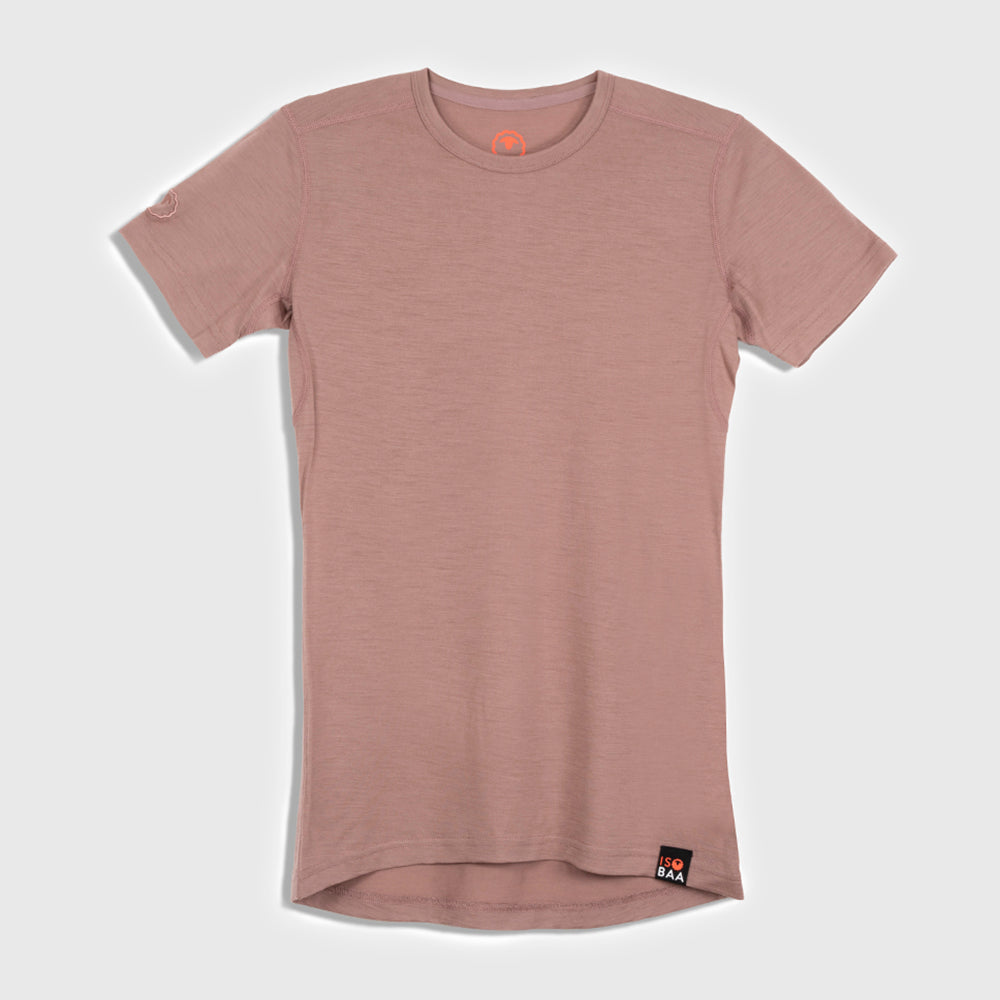 Womens Merino 150 Short Sleeve Crew (Burlwood)