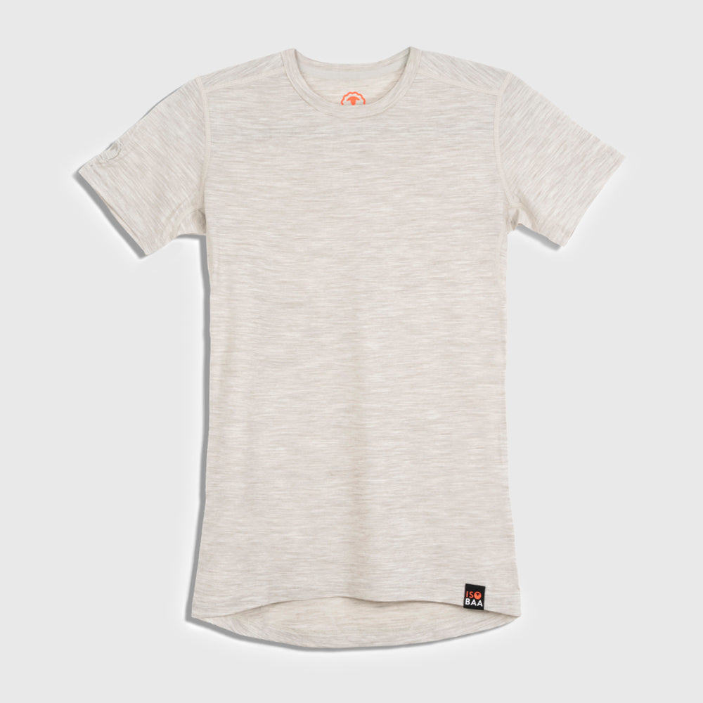 Womens Merino 150 Short Sleeve Crew (Jute)