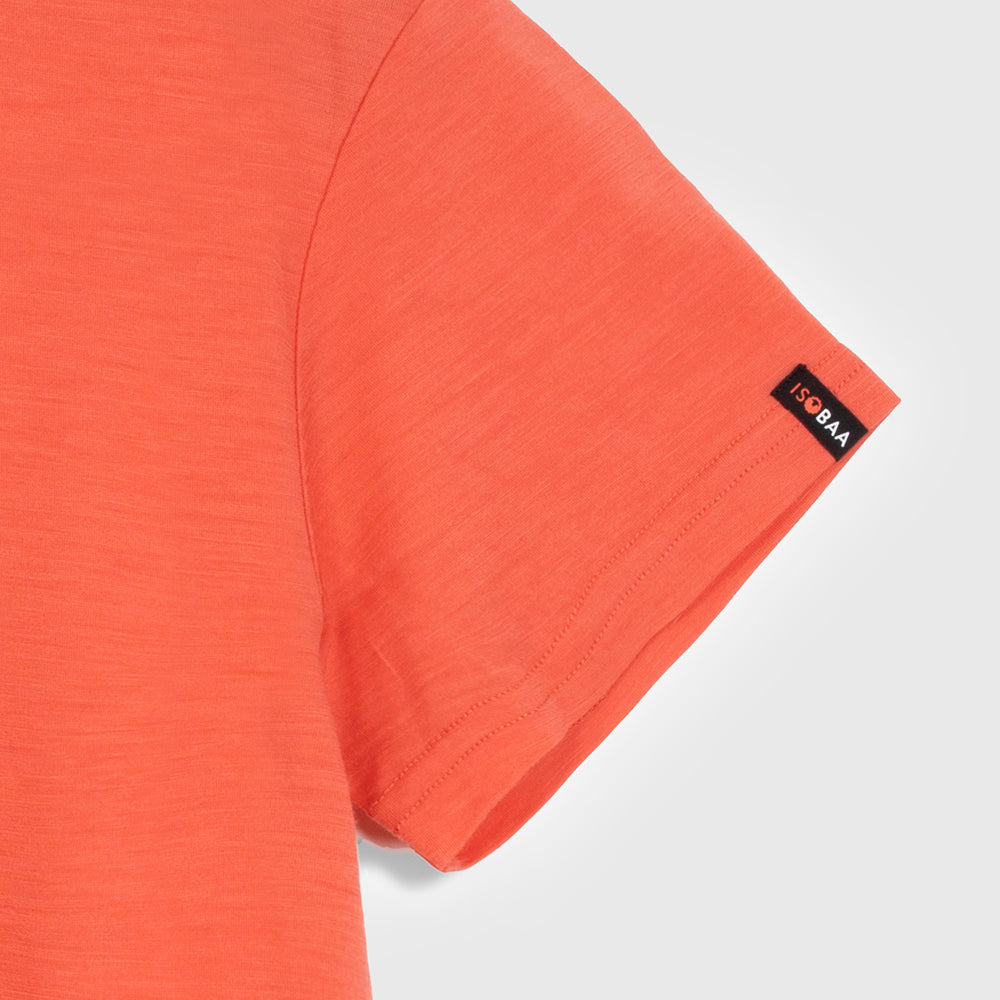 Womens Merino 150 Short Sleeve Relaxed Crew (Coral)