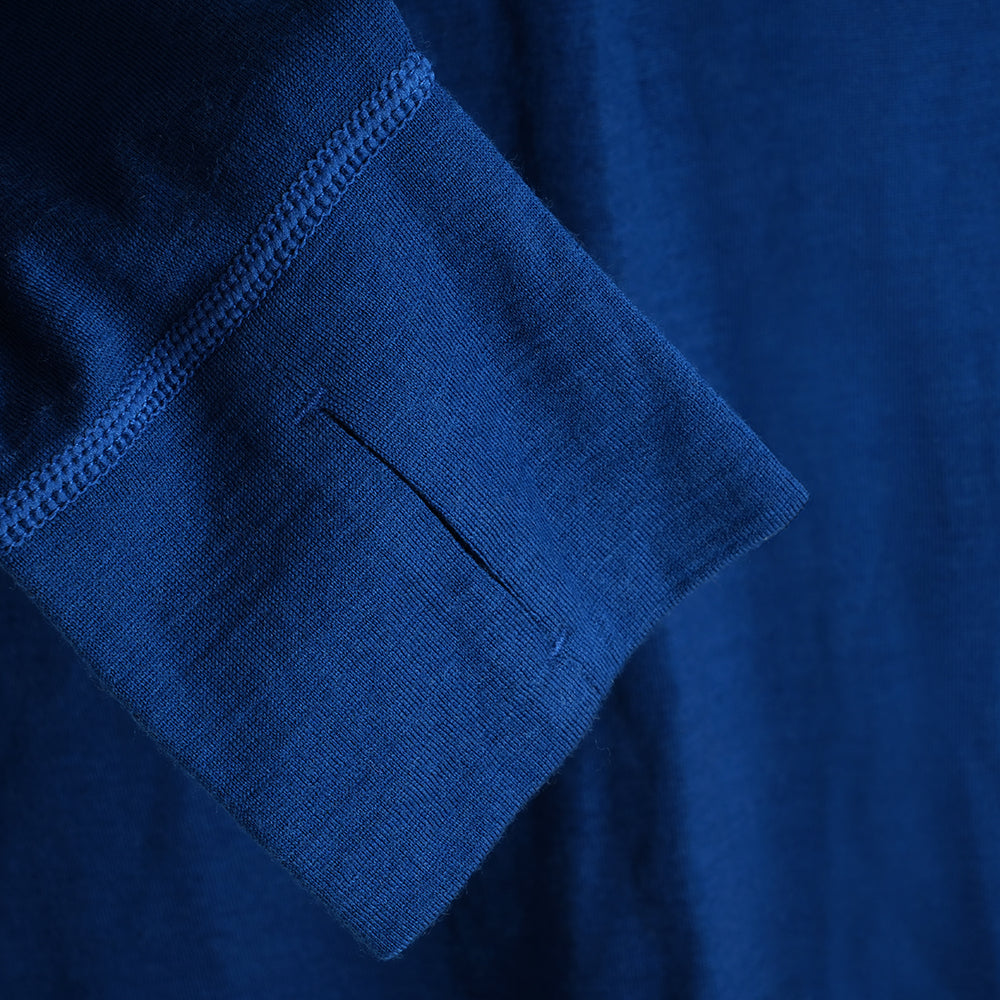 Womens Merino 200 Zip Neck Hoodie (Poseidon)