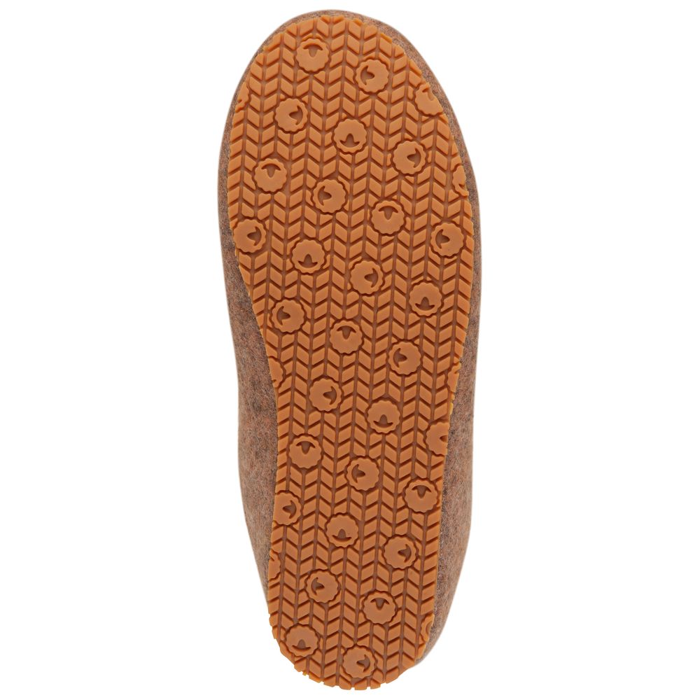 Isobaa | Merino Wool Blend Slippers (Bran/Orange) | Comfort that lasts – Isobaa's Merino blend slippers are your companions for relaxation both indoors and out.