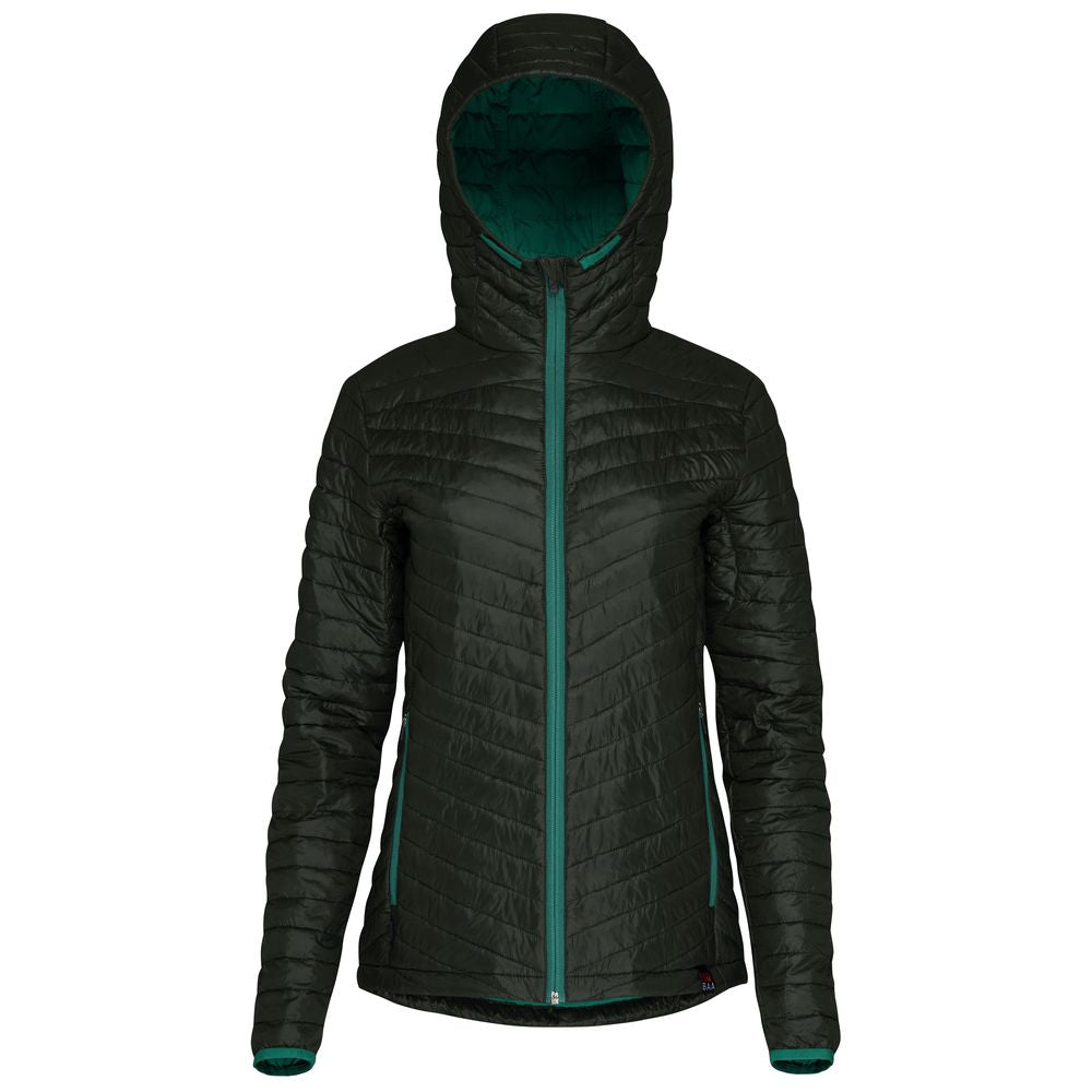 Isobaa | Womens Merino Wool Insulated Jacket (Forest/Green) | Innovative and sustainable design with our Merino jacket.
