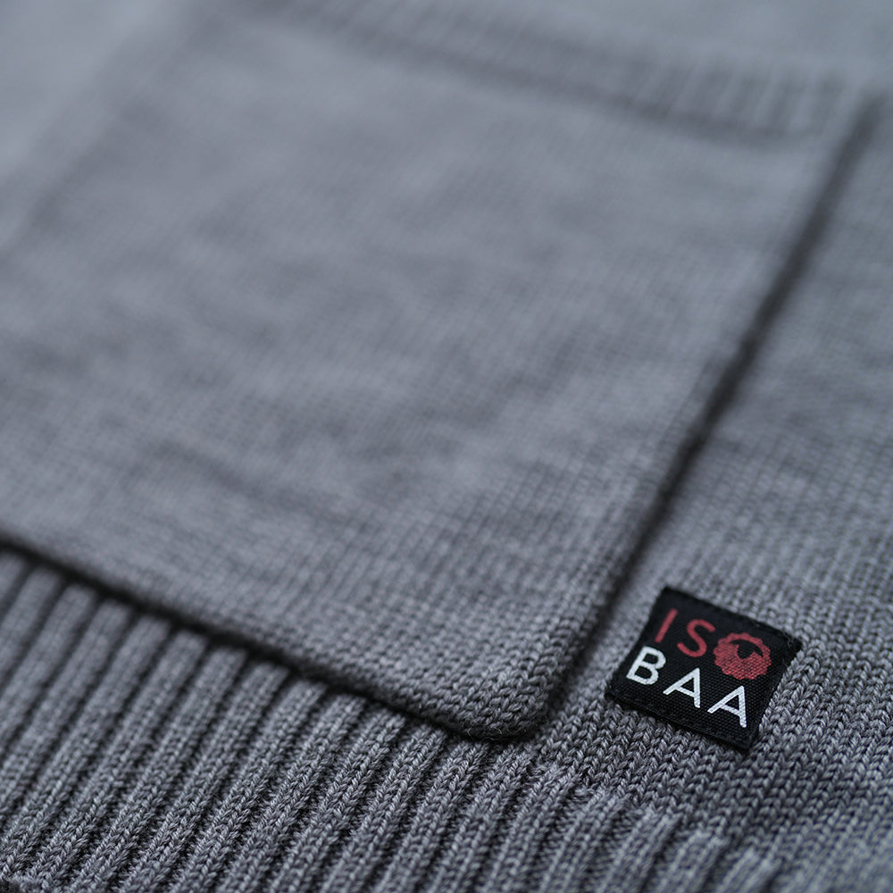 Isobaa | Womens Merino Open Cardigan (Charcoal Melange) | Wrap yourself in pure comfort with Isobaa's extra-fine Merino cardigan.