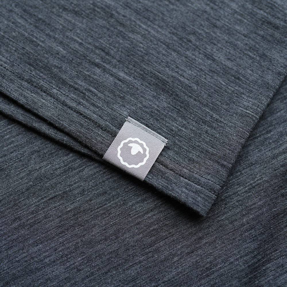 Isobaa | Mens Merino Blend 160 PJ T-Shirt (Smoke Melange) | Our superfine Merino blend T-shirt.