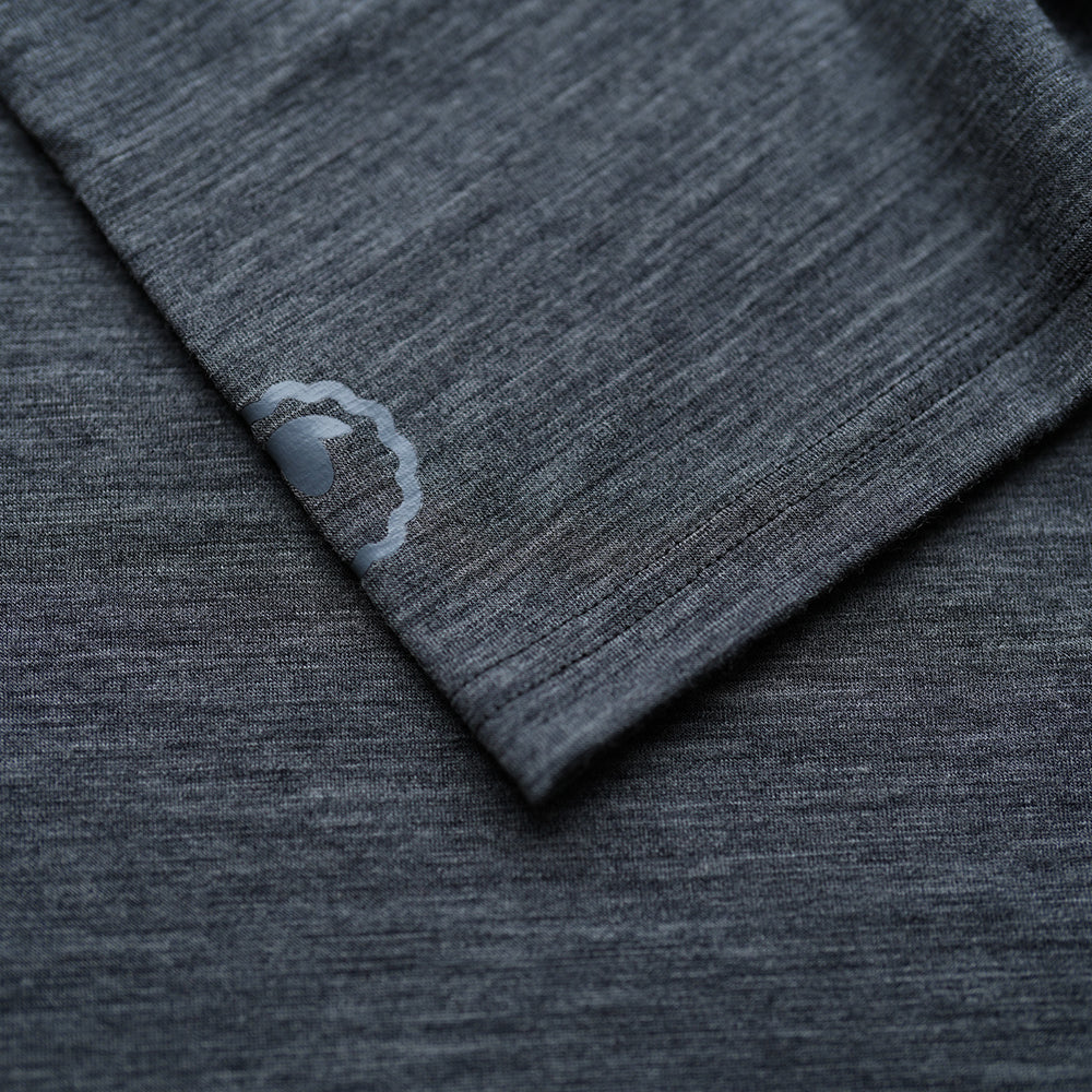 Isobaa | Mens Merino Blend 160 PJ T-Shirt (Smoke Melange) | Our superfine Merino blend T-shirt.