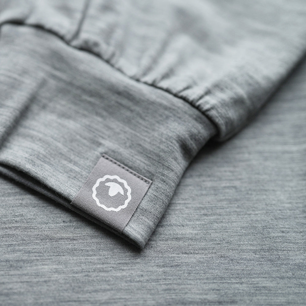 Isobaa | Mens Merino Blend 200 PJ Joggers (Cloud Melange) | Our superfine Merino blend joggers.