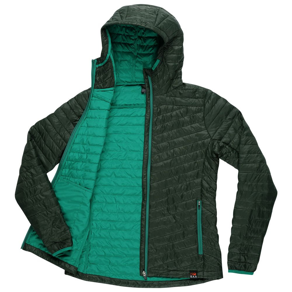 Isobaa | Womens Merino Wool Insulated Jacket (Forest/Green) | Innovative and sustainable design with our Merino jacket.