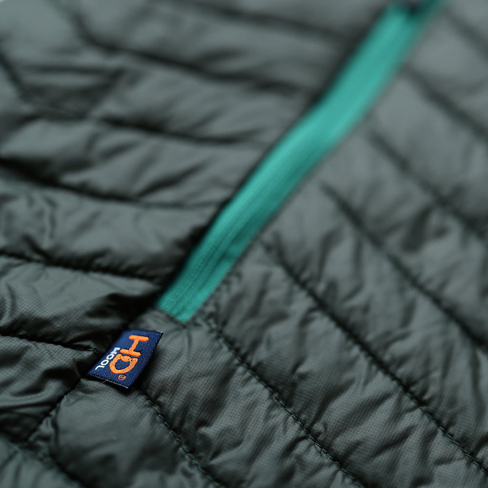 Isobaa | Womens Merino Wool Insulated Jacket (Forest/Green) | Innovative and sustainable design with our Merino jacket.