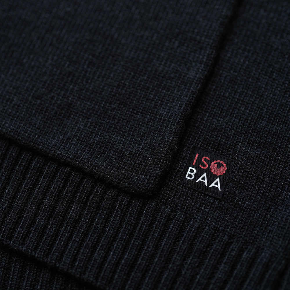 Isobaa | Womens Merino Open Cardigan (Black) | Wrap yourself in pure comfort with Isobaa's extra-fine Merino cardigan.