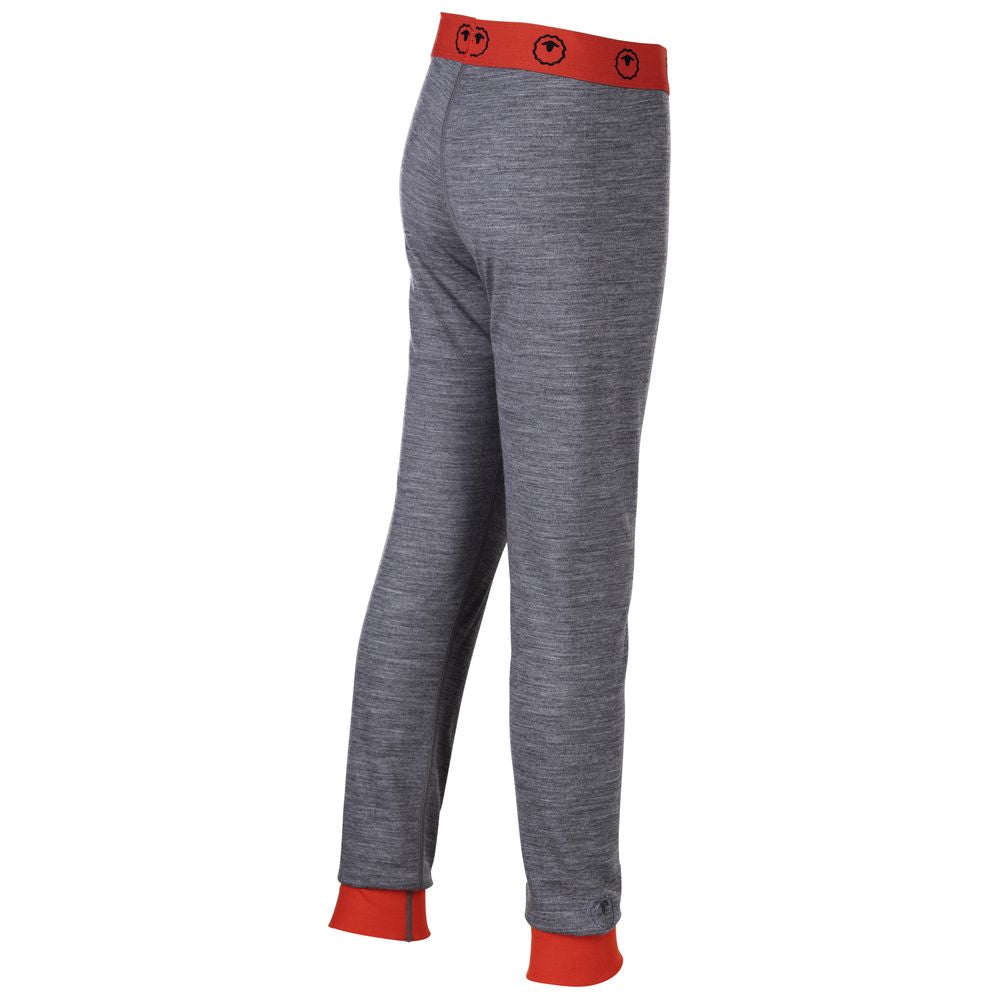 Isobaa | Junior Merino Blend 200 Leggings (Charcoal/Orange) | Gift all-day comfort and performance with Isobaa's Merino Wool tights.