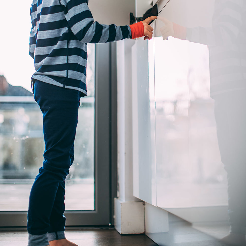 Isobaa | Junior Merino Blend 200 Leggings (Navy/Sky) | Gift all-day comfort and performance with Isobaa's Merino Wool tights.