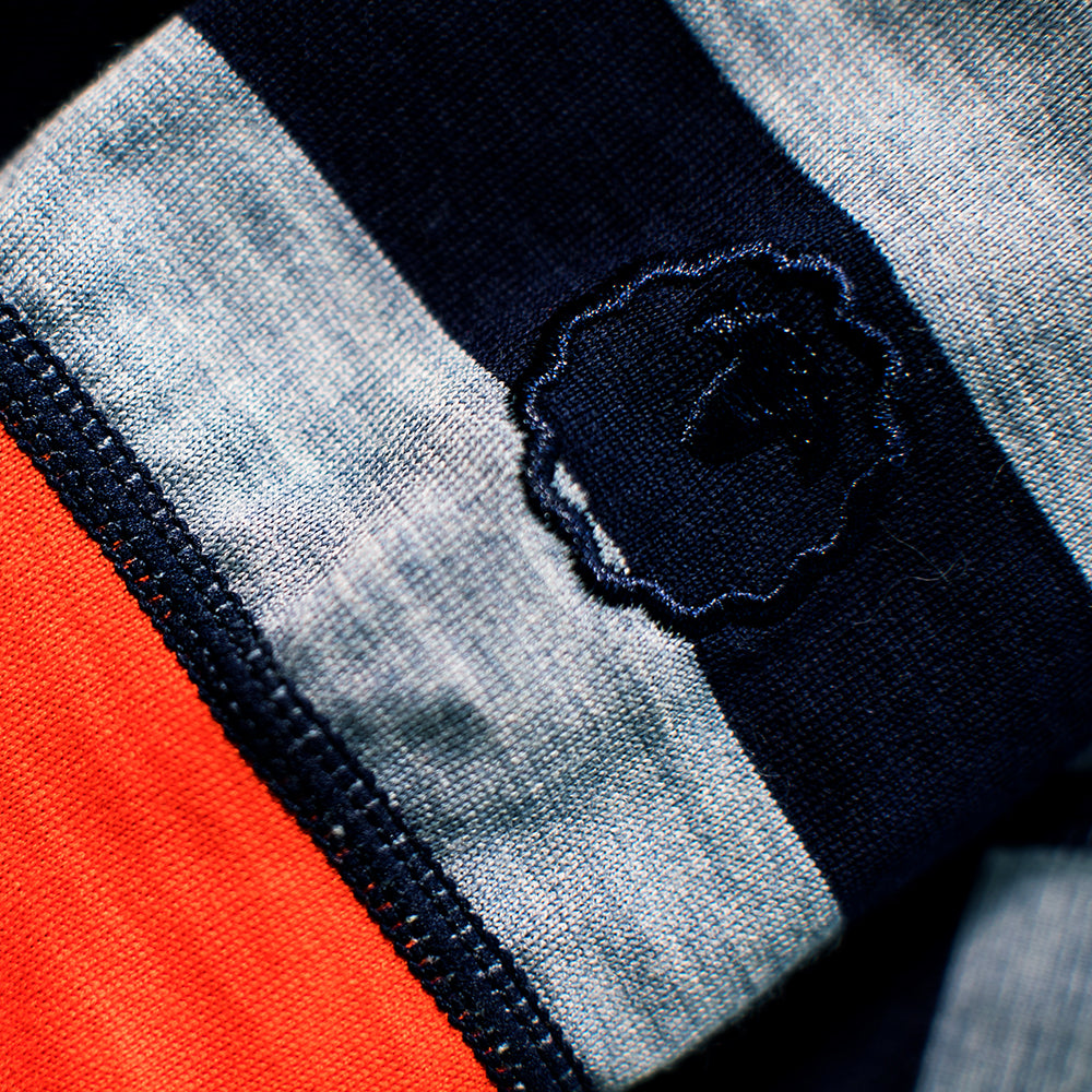 Isobaa | Kids Merino Blend 200 Leggings (Stripe Navy/Sky) | Gift all-day comfort and performance with Isobaa's Merino Wool tights.