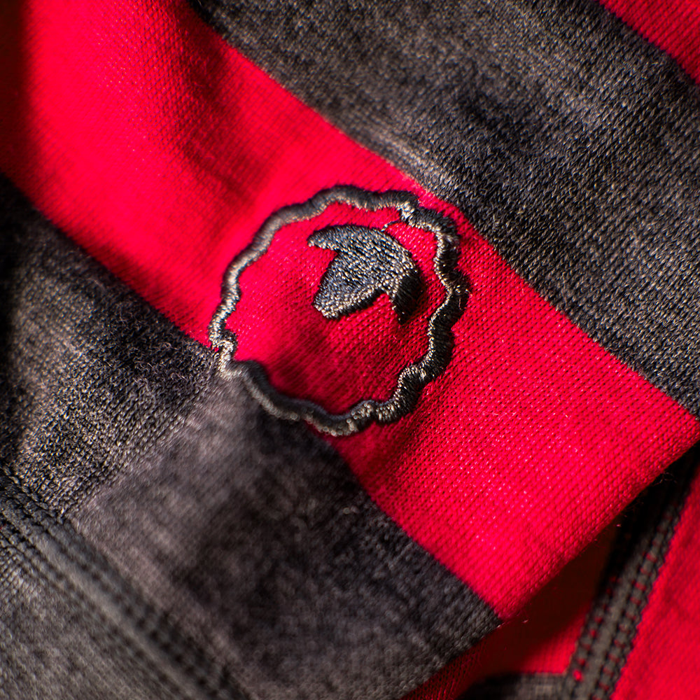 Isobaa | Kids Merino Blend 200 Leggings (Stripe Smoke/Fuchsia) | Gift all-day comfort and performance with Isobaa's Merino Wool tights.