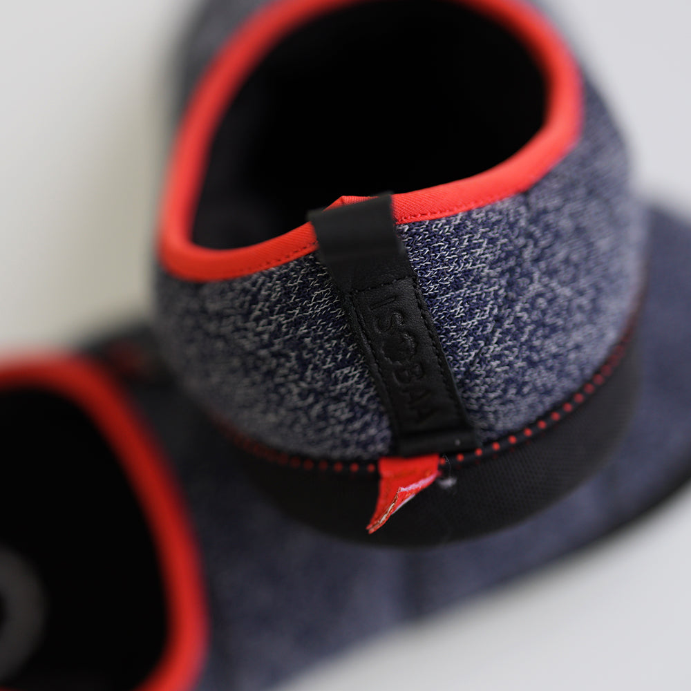 Isobaa | Merino Blend Travel Slippers (Navy Melange) | Slip into ultimate comfort after a long day with Isobaa's Merino travel slippers.