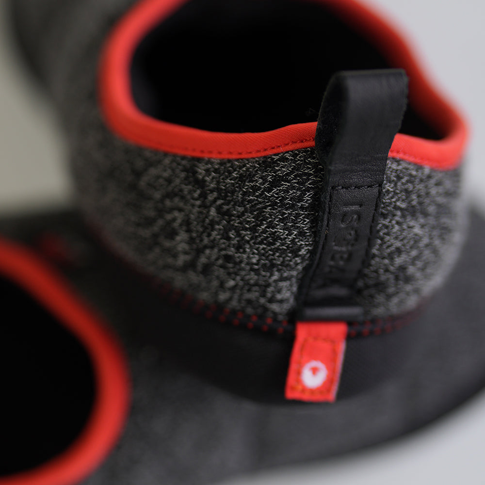 Isobaa | Merino Blend Travel Slippers (Black Melange) | Slip into ultimate comfort after a long day with Isobaa's Merino travel slippers.