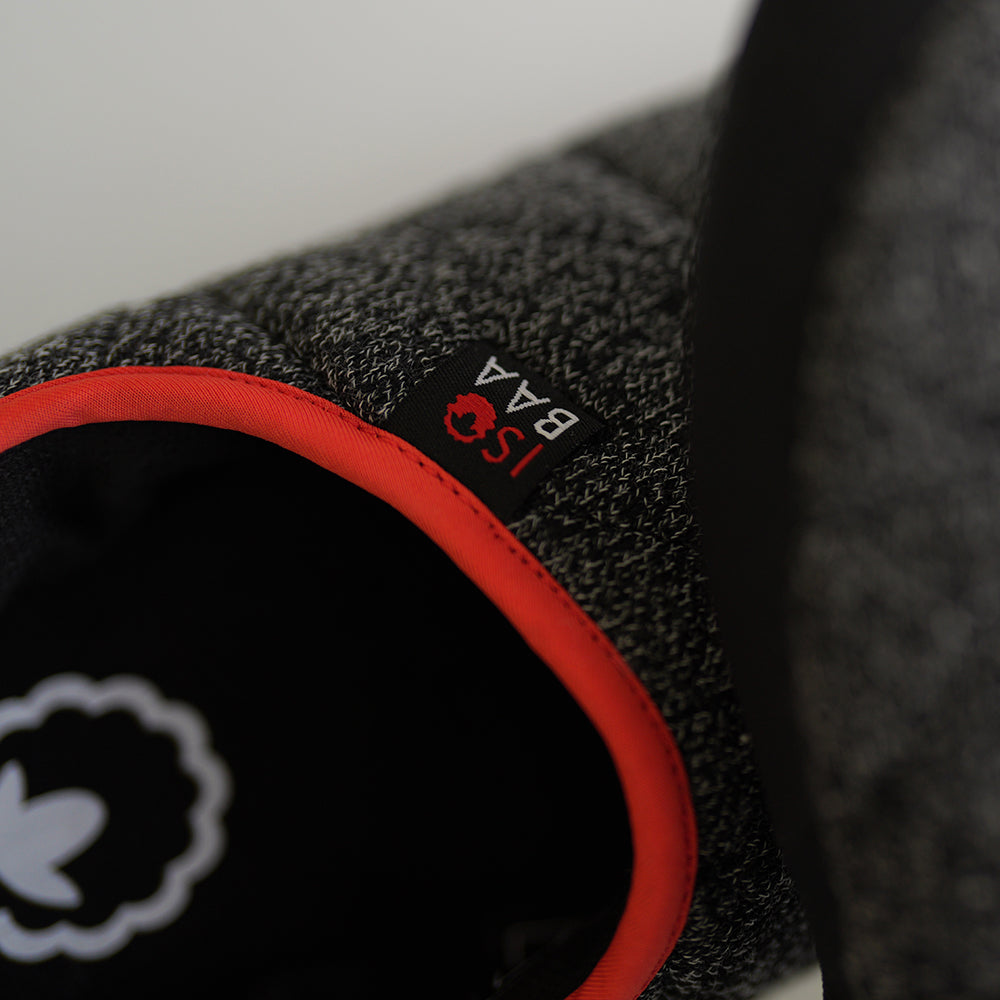 Isobaa | Merino Blend Travel Slippers (Black Melange) | Slip into ultimate comfort after a long day with Isobaa's Merino travel slippers.