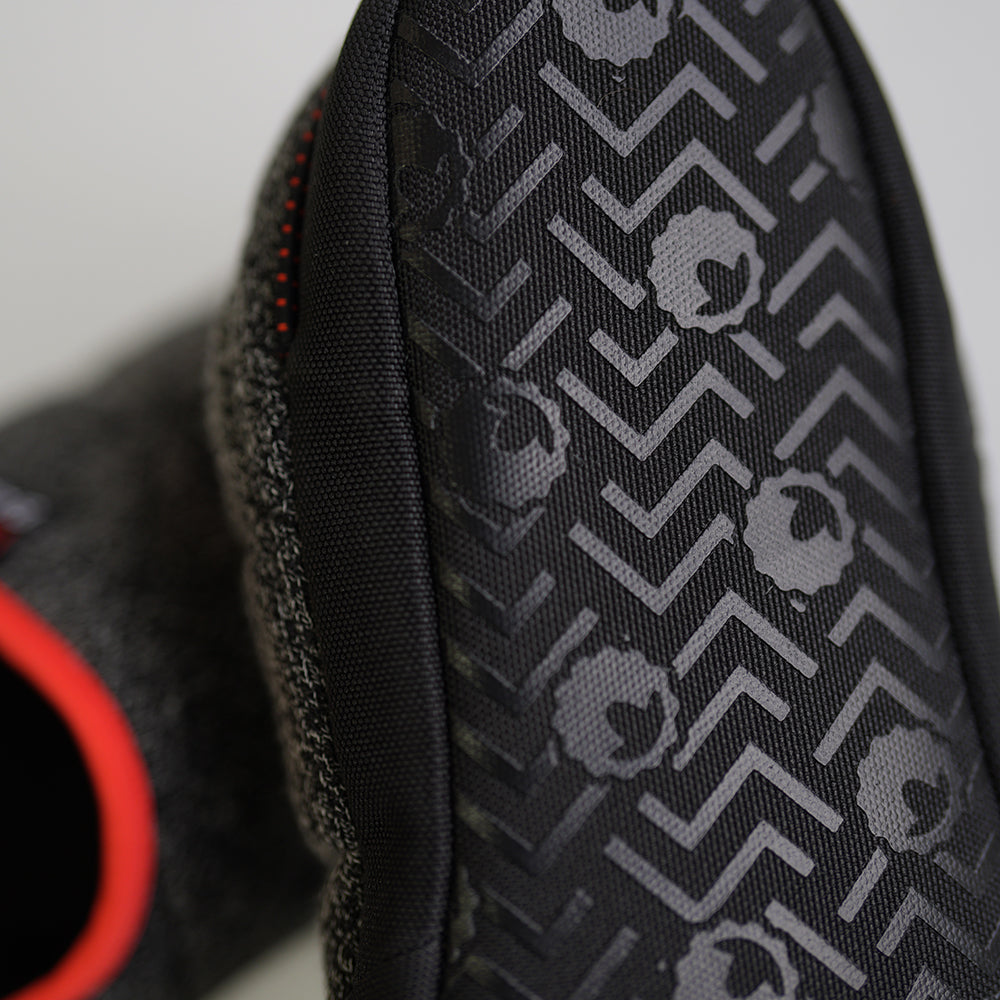 Isobaa | Merino Blend Travel Slippers (Black Melange) | Slip into ultimate comfort after a long day with Isobaa's Merino travel slippers.