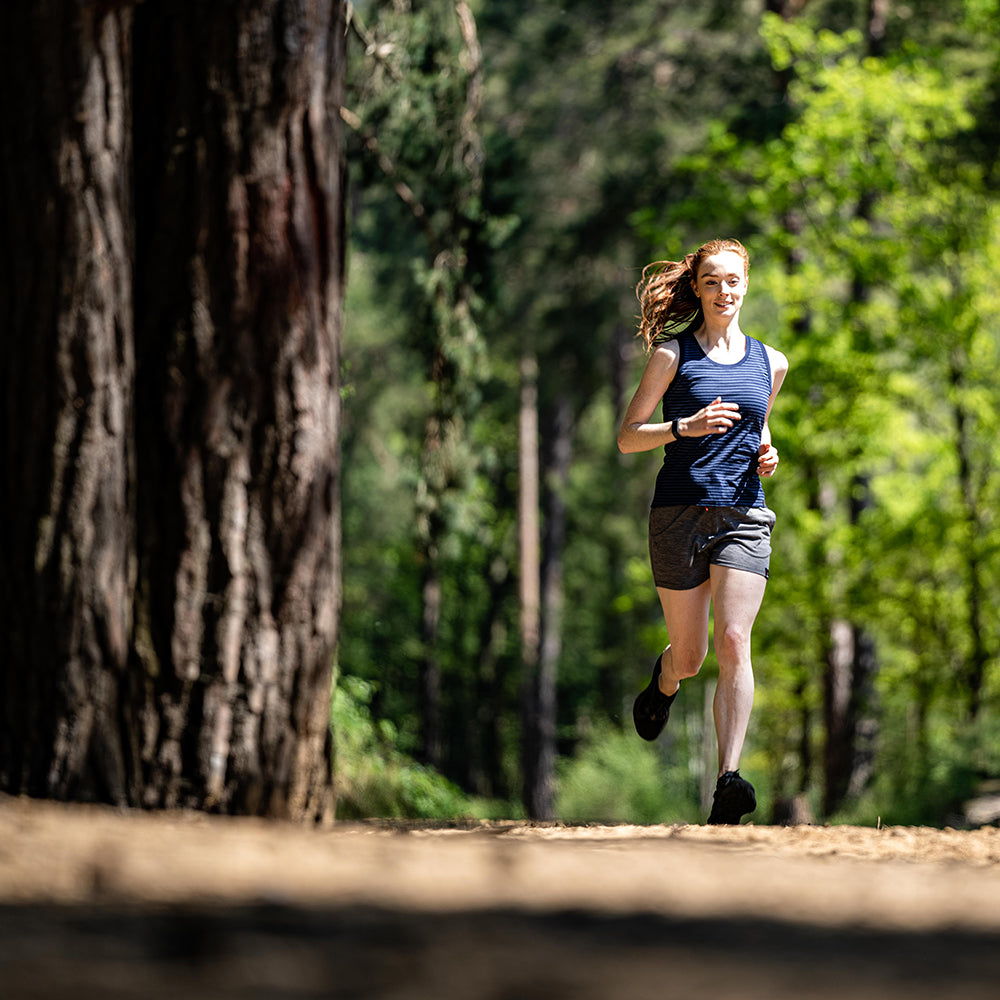 Isobaa | Womens Merino 200 Shorts (Charcoal) | Our premium 200gm Merino wool shorts are ideal for exercise, post-workout relaxation, weekend lounging, errands, or tackling your daily routines – experience unmatched softness, natural temperature regulation, and odour-resistance. | Model: Sophie