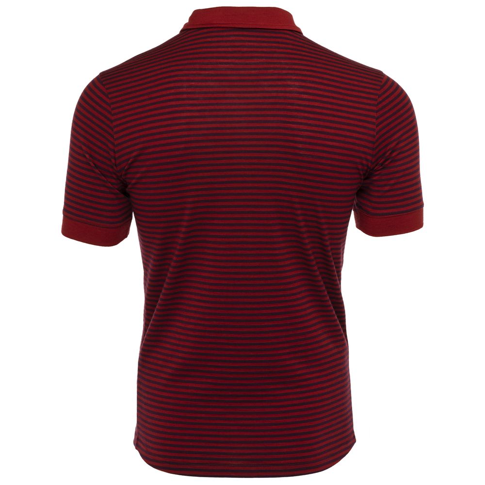 Isobaa | Mens Merino 180 Short Sleeve Polo Shirt (Stripe Red/Wine) | The ultimate Merino wool polo – perfect for weekend hikes, bike commutes, post-adventure coffee stops, office days, and everything in-between.
