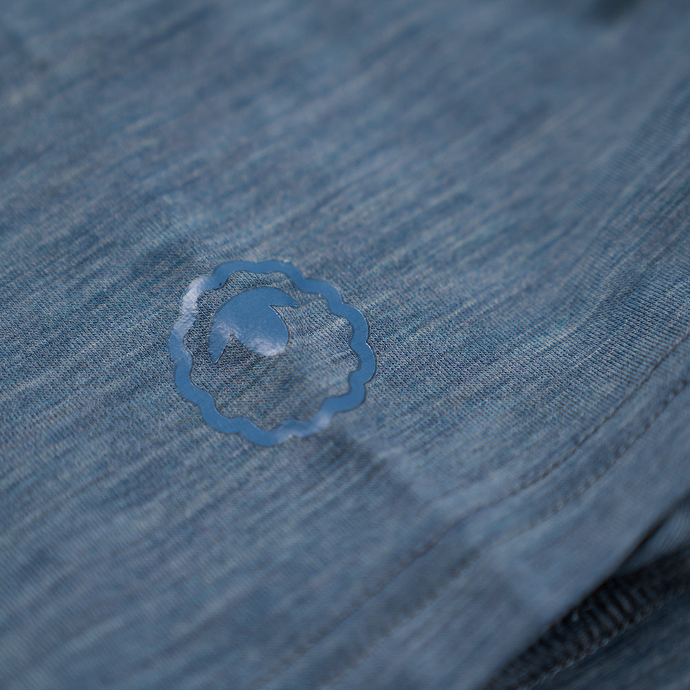 Isobaa | Mens Merino Blend 160 Fly Trunks (Ocean Melange) | Ultimate everyday comfort with our Fly Trunks crafted from a superfine Merino blend.