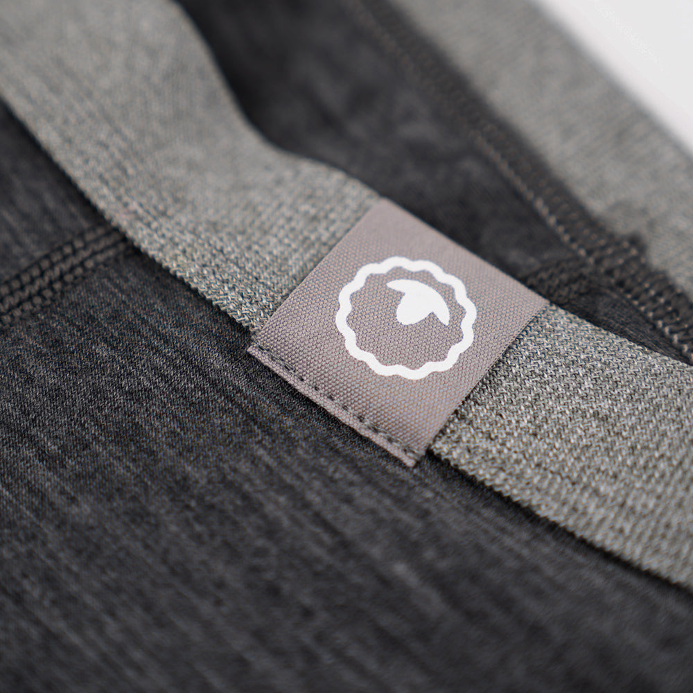 Isobaa | Mens Merino Blend 160 Fly Trunks (Smoke Melange) | Ultimate everyday comfort with our Fly Trunks crafted from a superfine Merino blend.