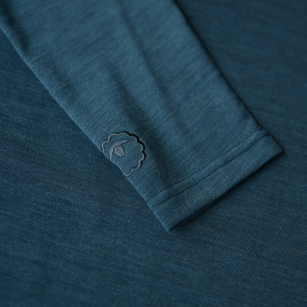 Isobaa | Mens IsoSoft 180 Long Sleeve Crew (Teal) | The ultimate adventure top.