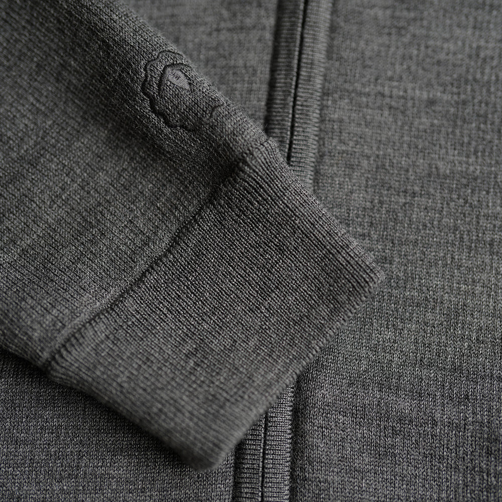 Isobaa | Mens LUX Hoodie (Smoke/Charcoal) | Discover the pinnacle of comfort with Isobaa's 100% Merino double-knit hoodie.