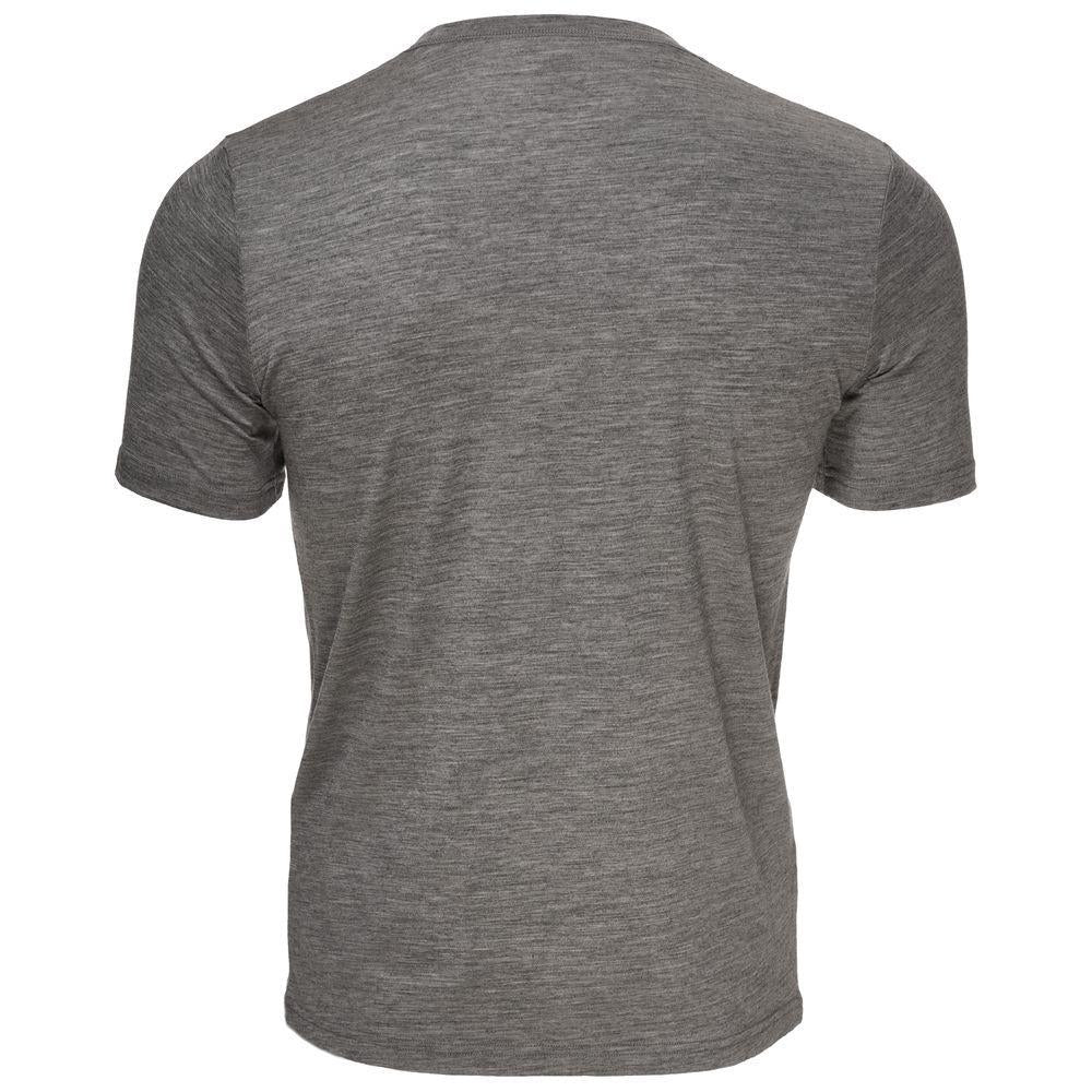 Isobaa | Mens Merino 150 Emblem Tee (Charcoal) | Conquer trails and city streets in comfort with Isobaa's superfine Merino T-Shirt.