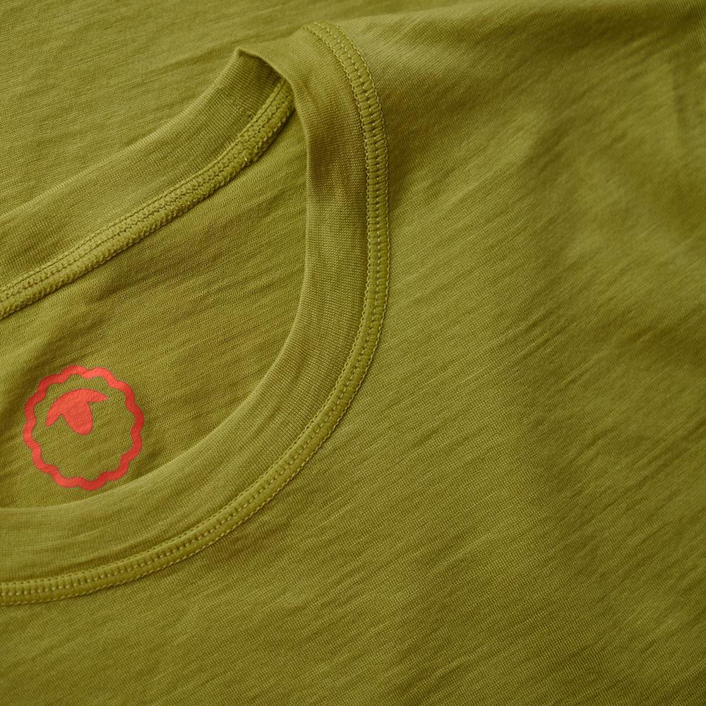 Isobaa | Mens Merino 150 Logo Tee (Lime) | Gear up for adventure with Isobaa's superfine Merino tee.