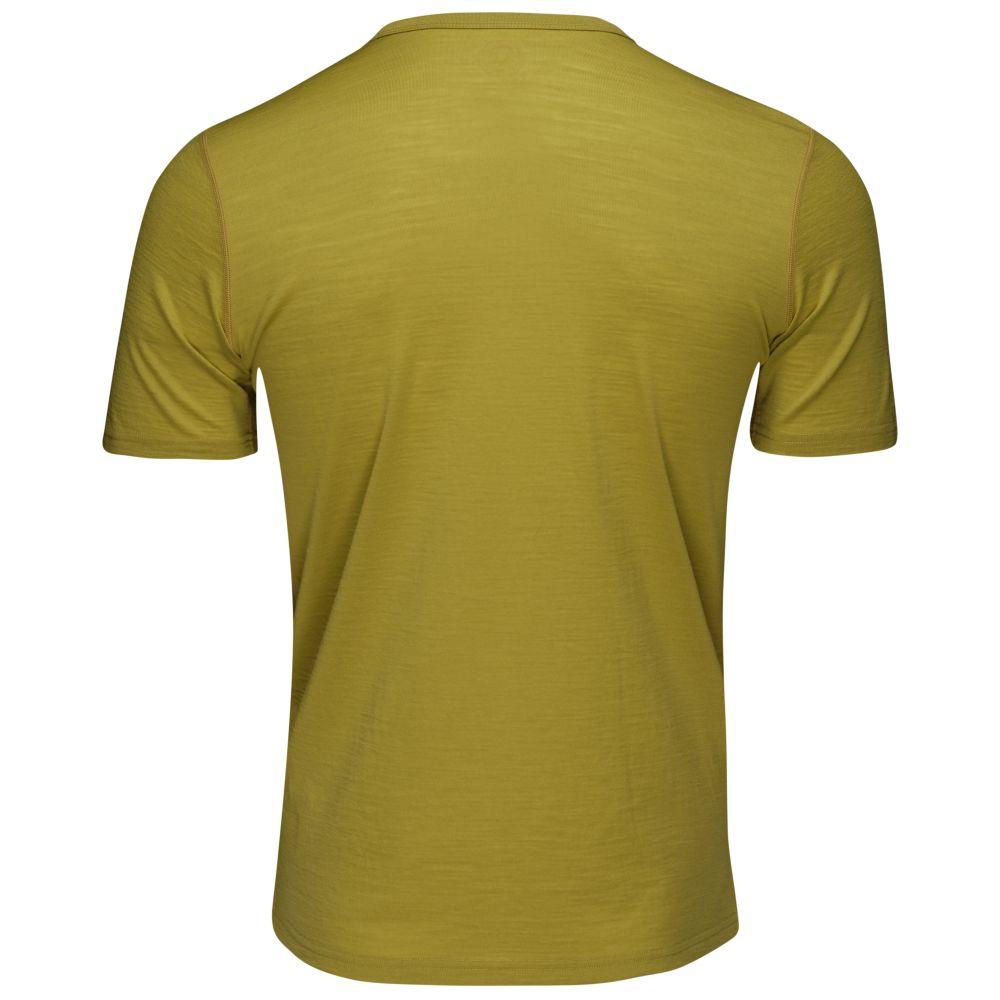Isobaa | Mens Merino 150 Mountains Tee (Lime) | Gear up for adventure with our superfine Merino Tee.