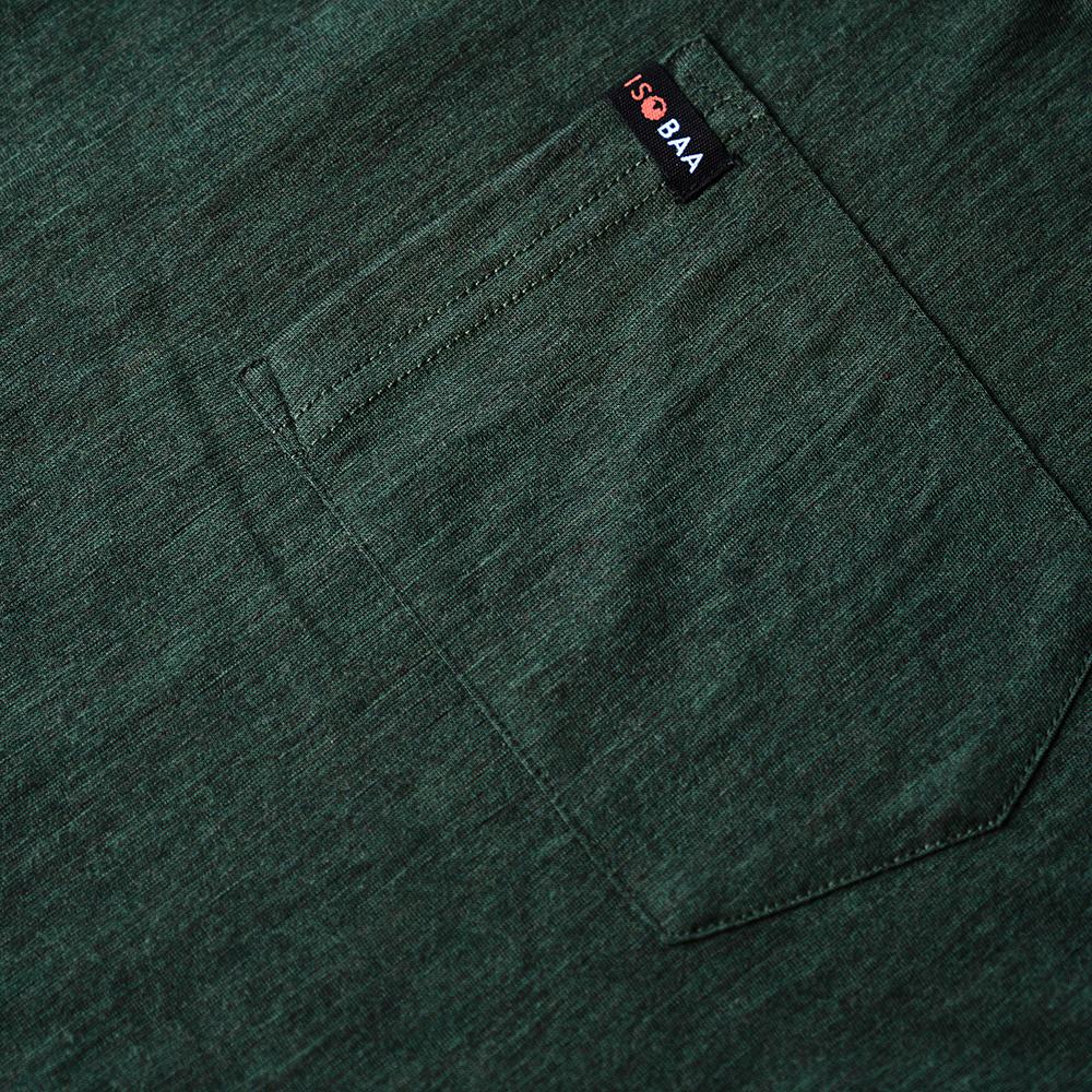 Isobaa | Mens Merino 150 Pocket Tee (Forest) | Gear up for outdoor adventure with Isobaa's superfine Merino Tee – a perfect blend of comfort, practicality, and sustainable design.