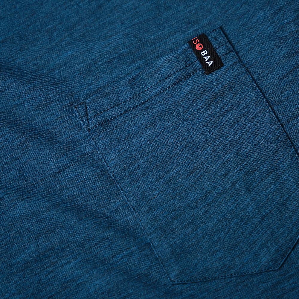Isobaa | Mens Merino 150 Pocket Tee (Petrol) | Gear up for outdoor adventure with Isobaa's superfine Merino Tee – a perfect blend of comfort, practicality, and sustainable design.