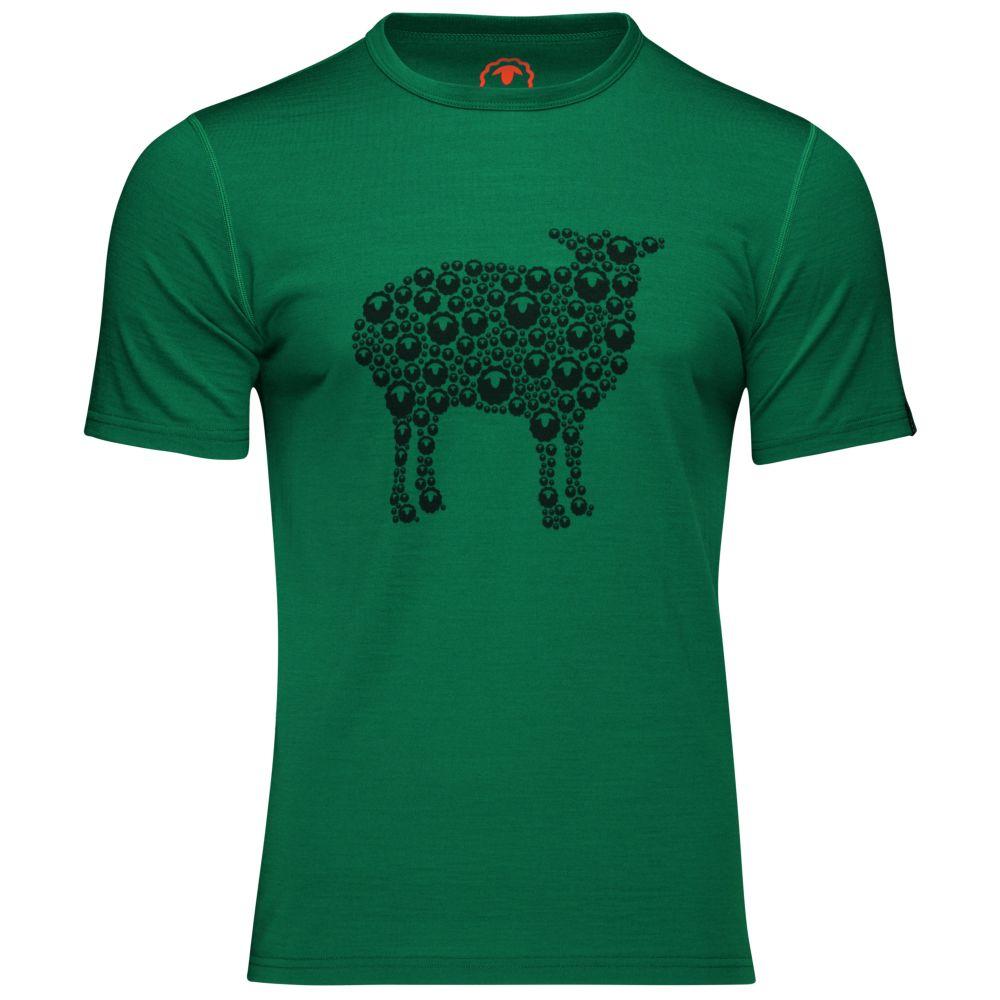 Isobaa | Mens Merino 150 Sheep Tee (Green) | Gear up for everyday adventures in Isobaa's superfine Merino Tee.