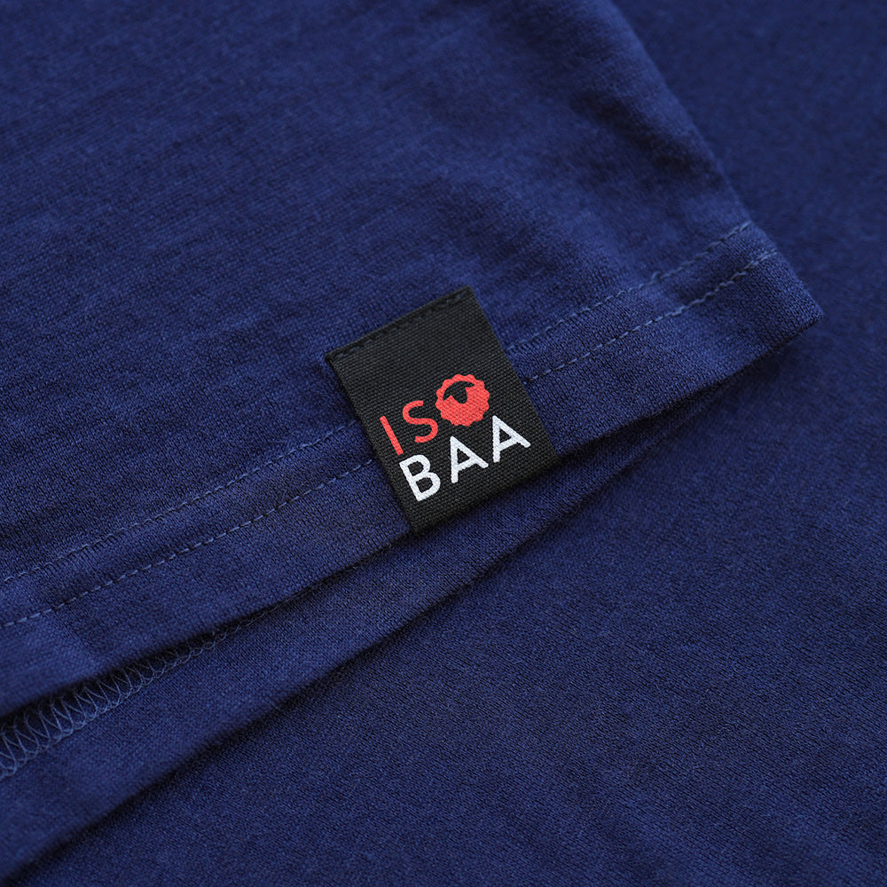 Isobaa | Mens Merino 150 Short Sleeve Crew (Navy) | Gear up for performance and comfort with Isobaa's technical Merino short-sleeved top.