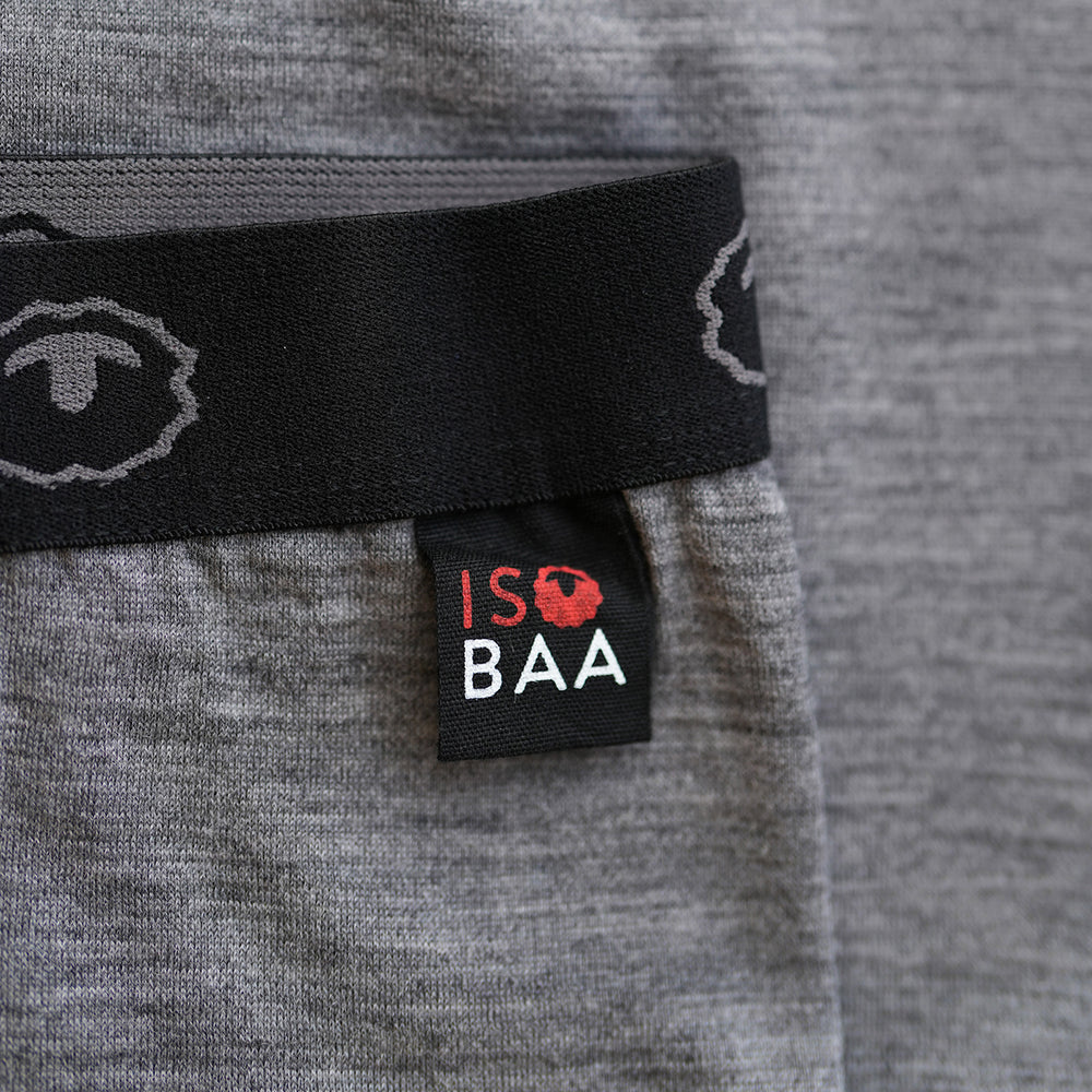 Isobaa | Mens Merino 180 Boxers (Charcoal) | Ditch itchy, sweaty underwear and discover the game-changing comfort of Merino wool boxers.