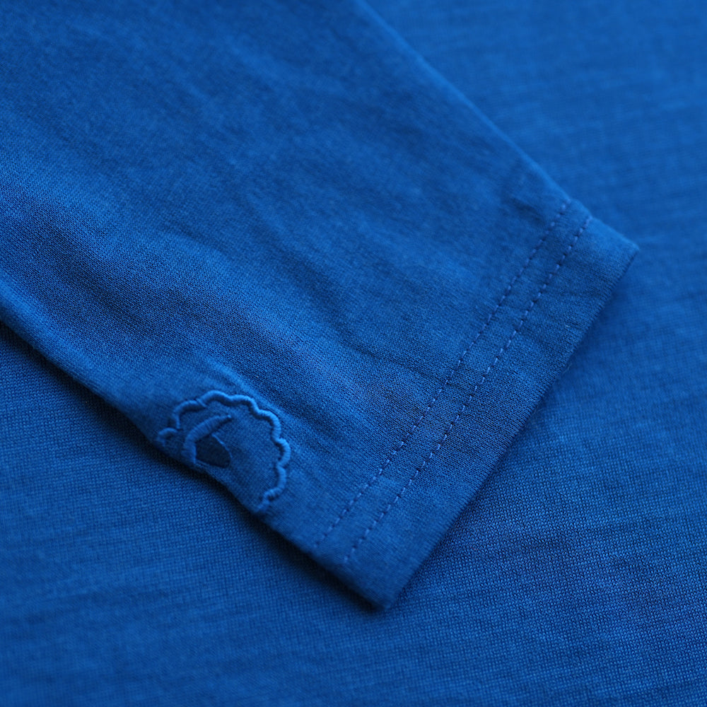 Isobaa | Mens Merino 180 Long Sleeve Crew (Blue) | Get outdoors with the ultimate Merino wool long-sleeve top.